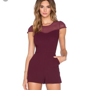BCBGeneration burgundy romper